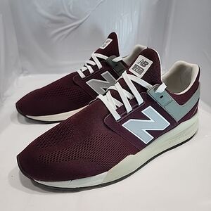 New Balance 247 Shoes Mens Sz 12 Athletic Running Sneakers  Red Wine Mesh